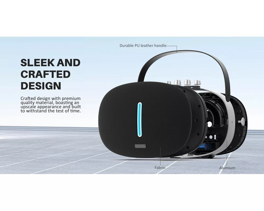 Тонколони W-King Блутут мобилна колонка Bluetooth Speaker - T8 Black - 30W 7