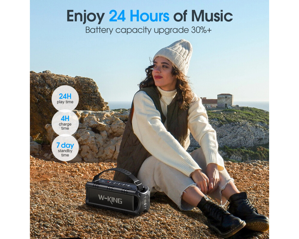 Тонколони W-King Блутут мобилна колонка Bluetooth... 22