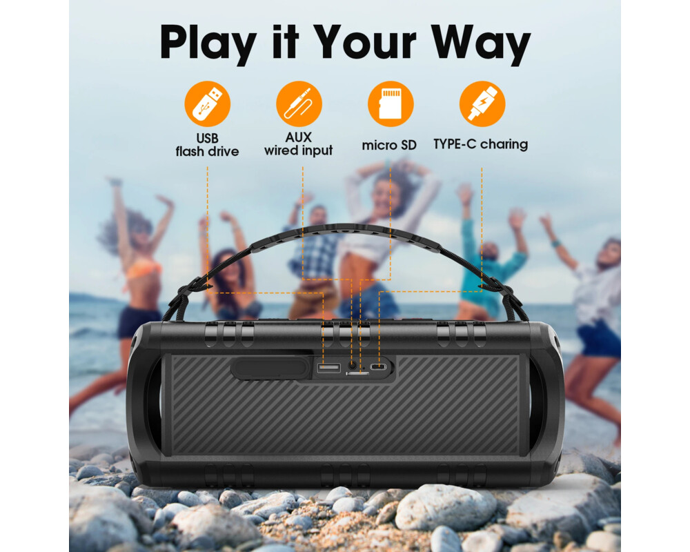 Тонколони W-King Блутут мобилна колонка Bluetooth... 25