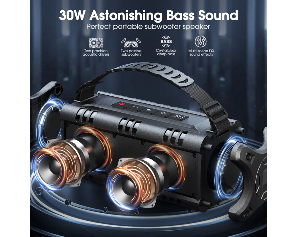 Тонколони W-King Блутут мобилна колонка Bluetooth... 16