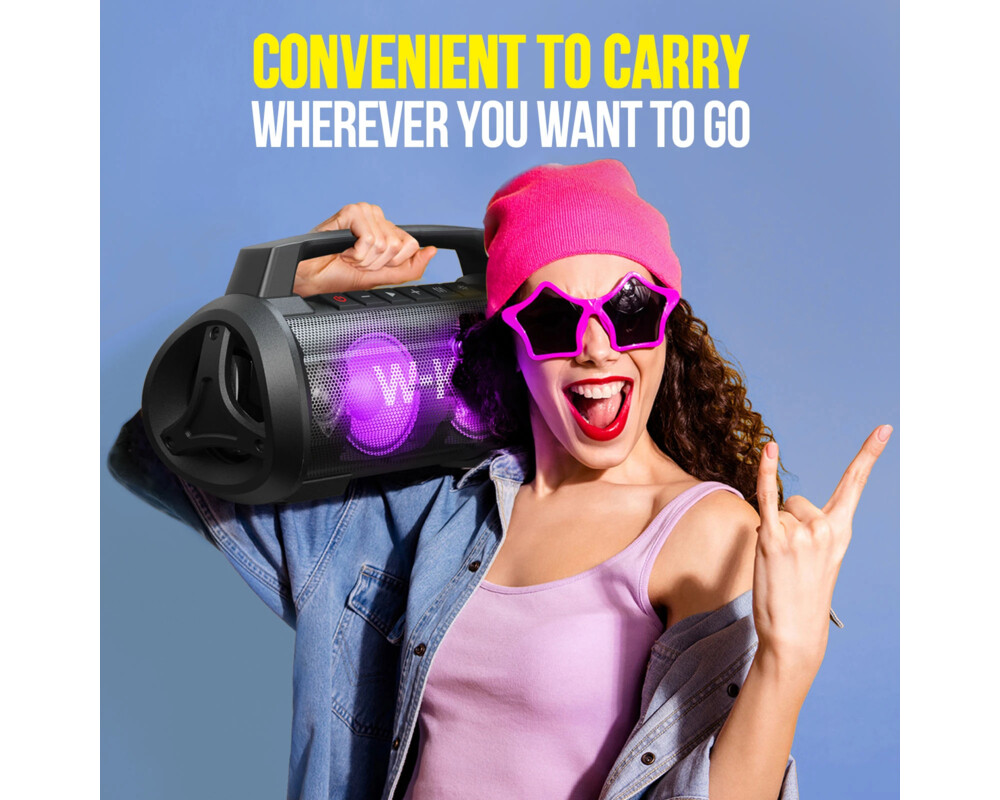 Тонколони W-King Блутут мобилна парти колонка Bluetooth Party Speaker - D10 Black - 70W 14