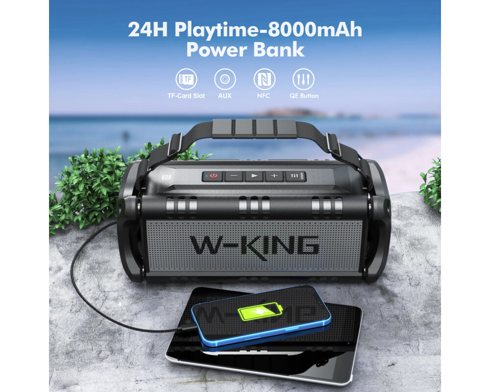 Тонколони W-King Блутут мобилна колонка Bluetooth... 4