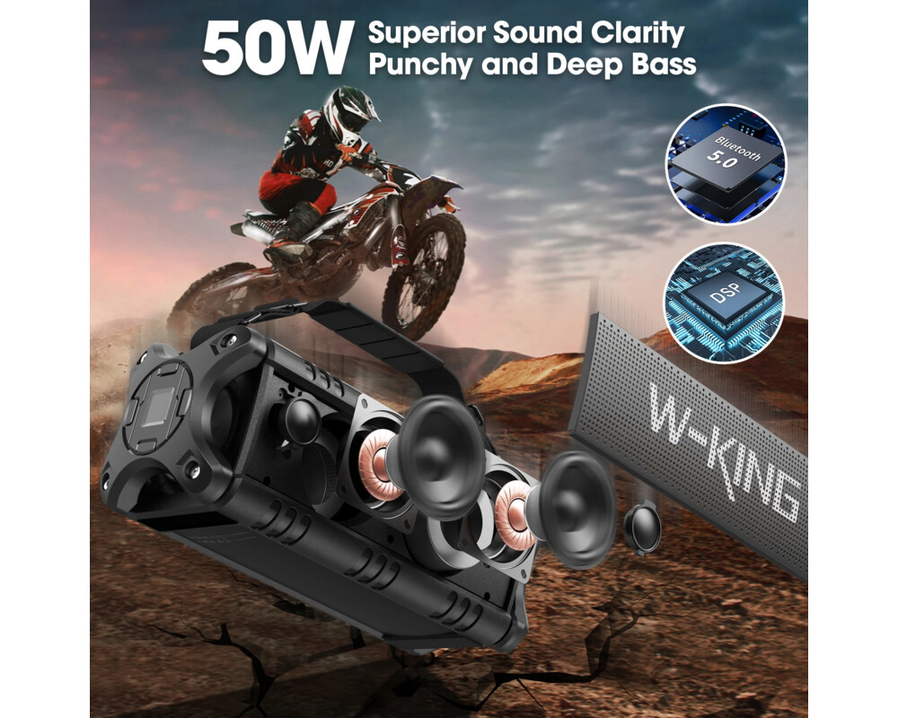 Тонколони W-King Блутут мобилна колонка Bluetooth... 9