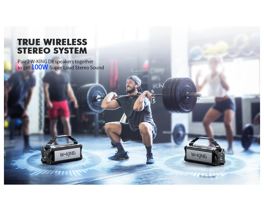 Тонколони W-King Блутут мобилна колонка Bluetooth... 21