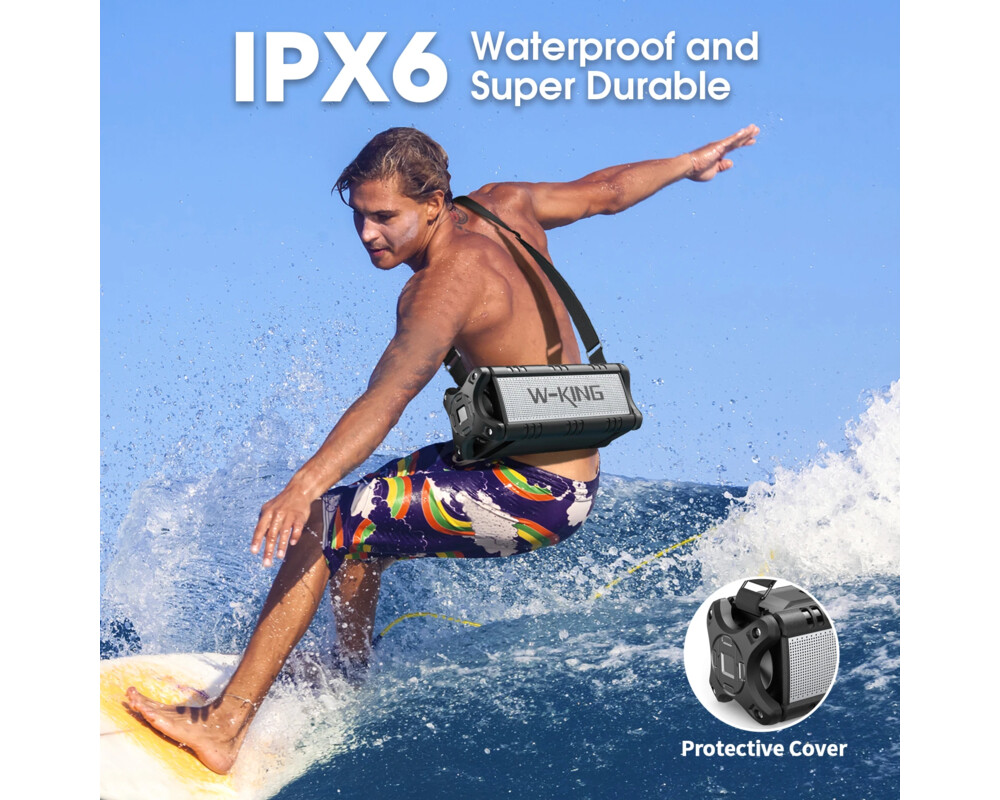 Тонколони W-King Блутут мобилна колонка Bluetooth... 17