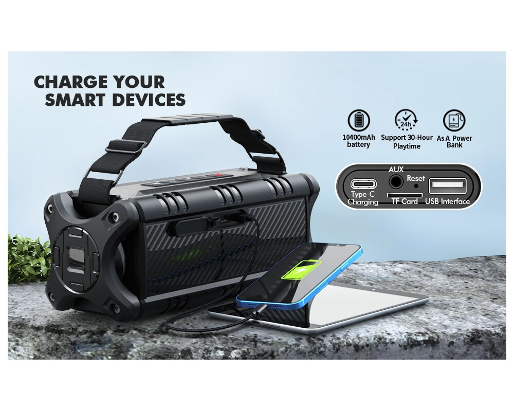 Тонколони W-King Блутут мобилна колонка Bluetooth... 13