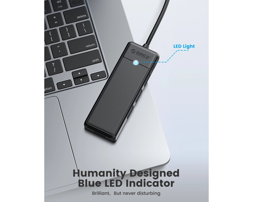 USB хъб Orico USB3.0 HUB White - 3 x USB3.0 7