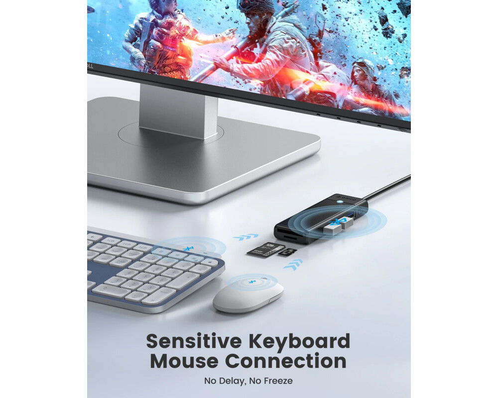 USB хъб Orico USB3.0 HUB - 3 x USB3.0 6