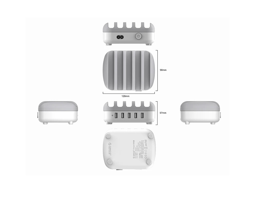 Зарядно Orico Charger Station 220V - 5 x USB 40W... 4