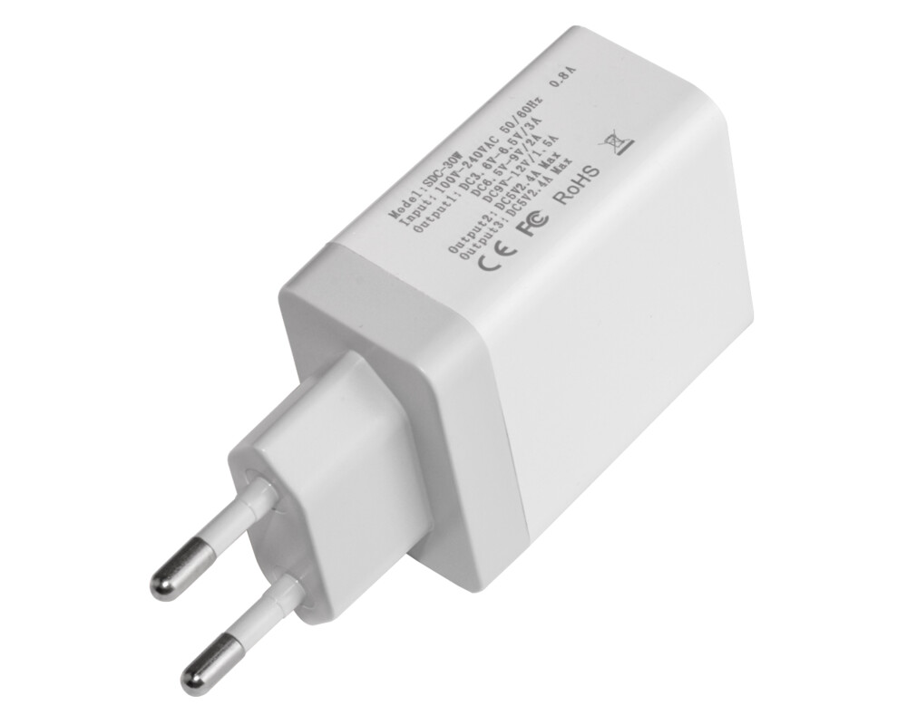 Зарядно Makki бързо Fast Charger - QC3.0+2xUSB 3... 2
