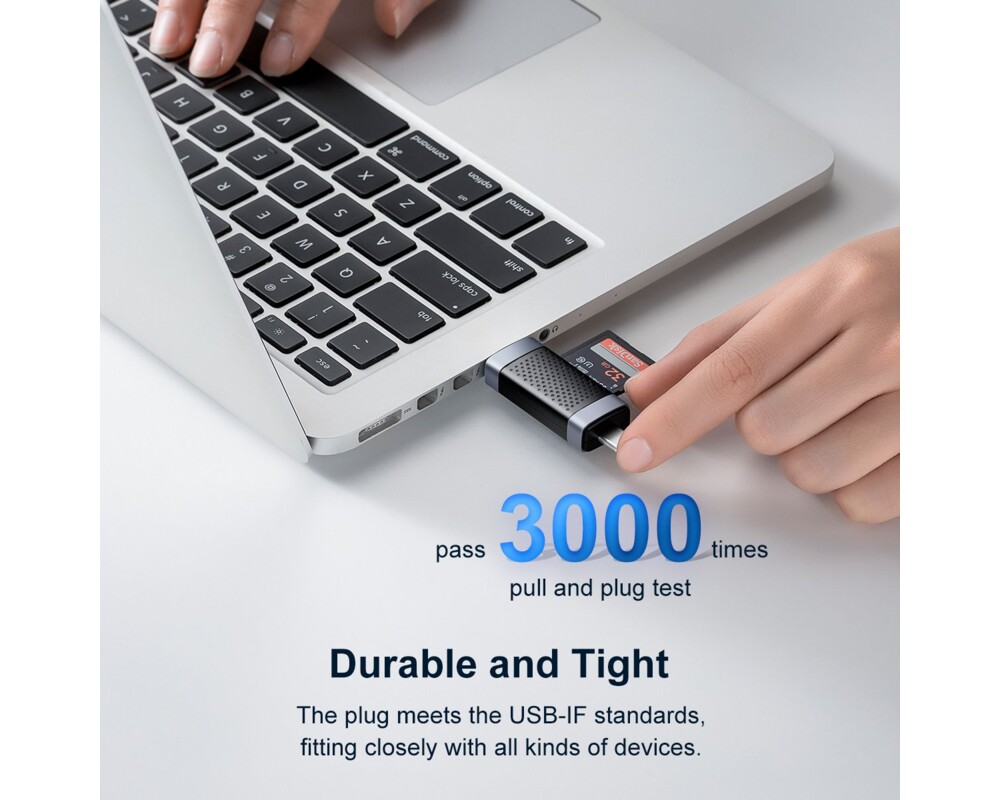 Четец за карти Orico Card Reader USB Type C/A Black - C... 17