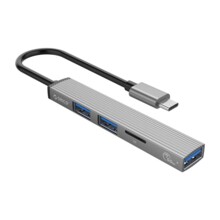  Orico USB3.0/2.0 HUB 3 port + card reader TYPE C 703196 AH-12F-GY-BP на топ цена - PIC.bg