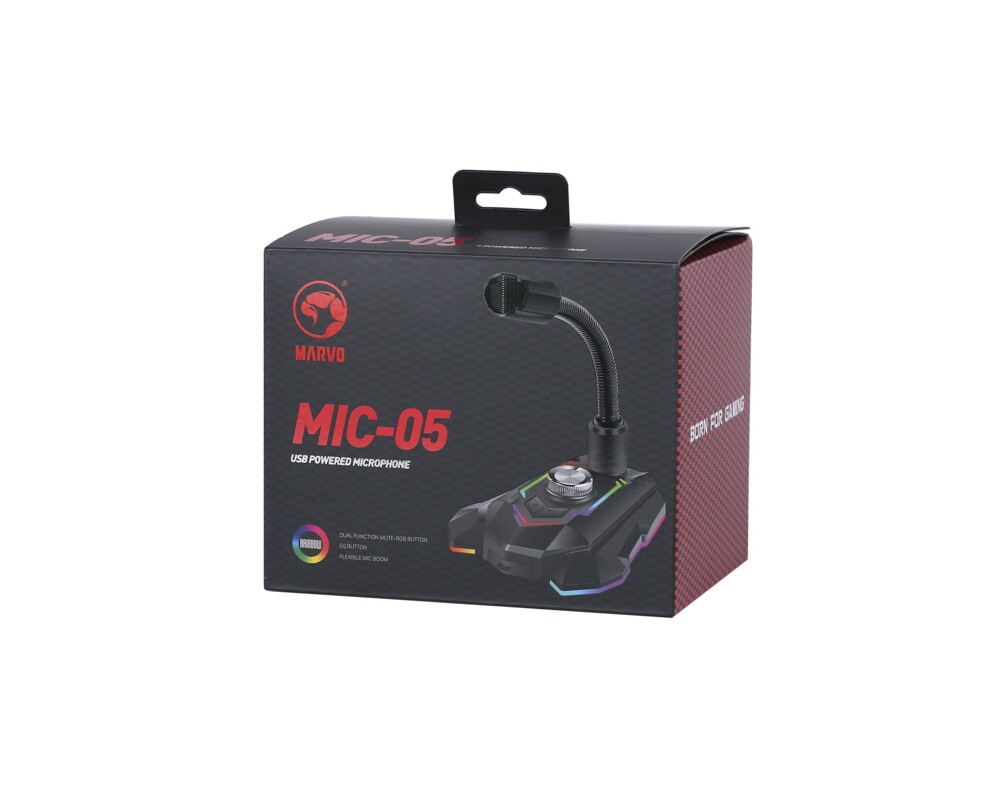 Микрофон Marvo Геймърски Gaming USB Microphone - MIC-05 - USB 6