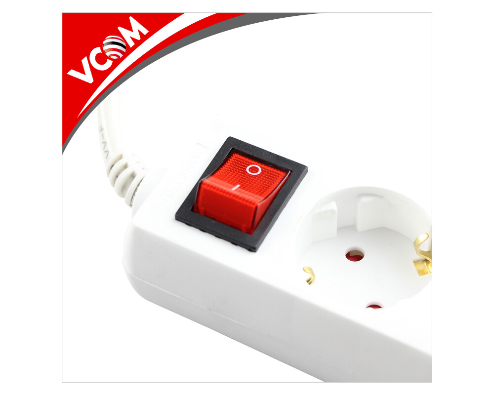 Разклонител VCom Power Board 6 SCHUKO - CE226-1.5m 2