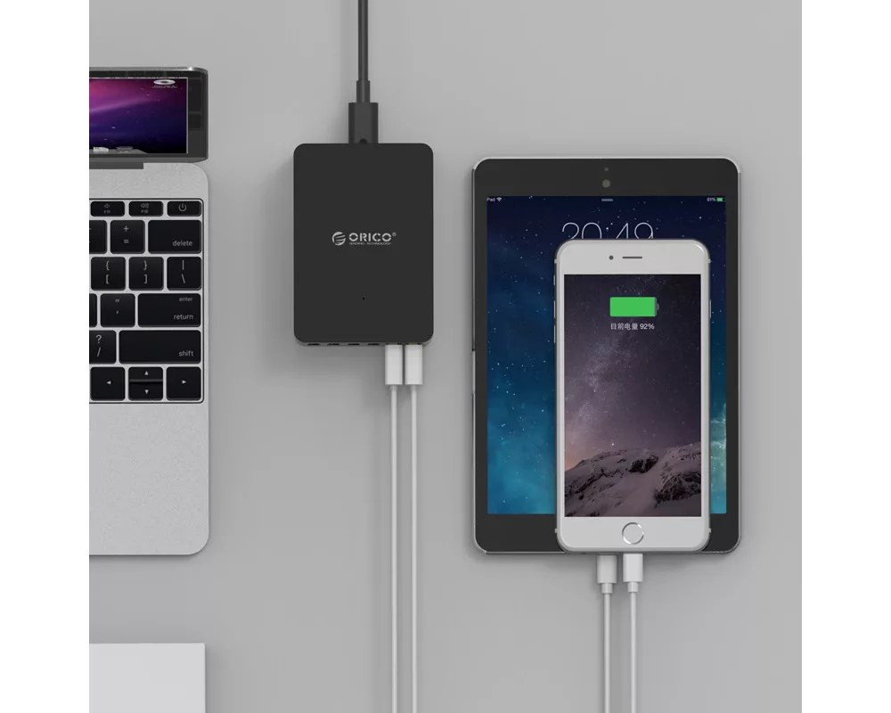 Зарядно Orico за стена Smart Charger 220V - 50W... 4