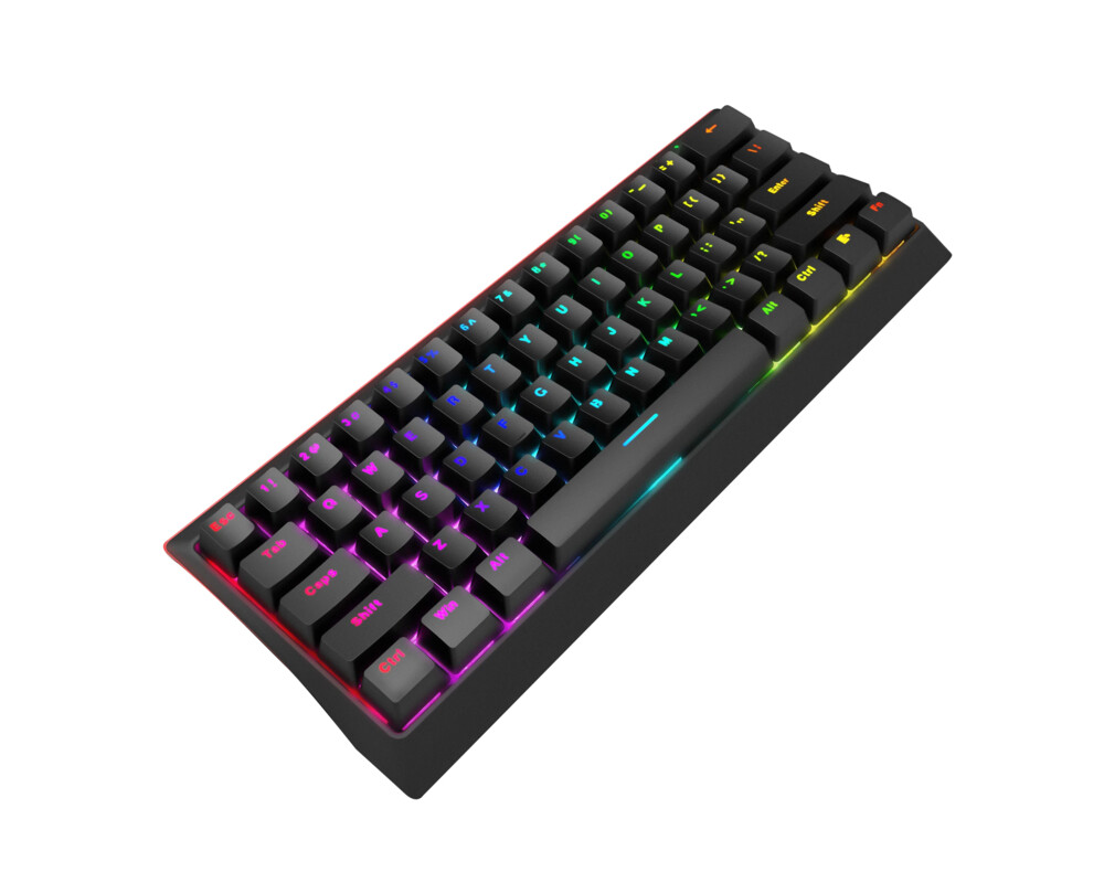 Клавиатура Marvo геймърска клавиатура Gaming Mechanical keyboard 61 keys TKL - KG962G - RED switches 6