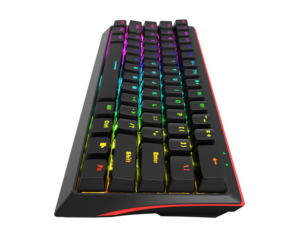 Клавиатура Marvo геймърска клавиатура Gaming Mechanical keyboard 61 keys TKL - KG962G - RED switches 5