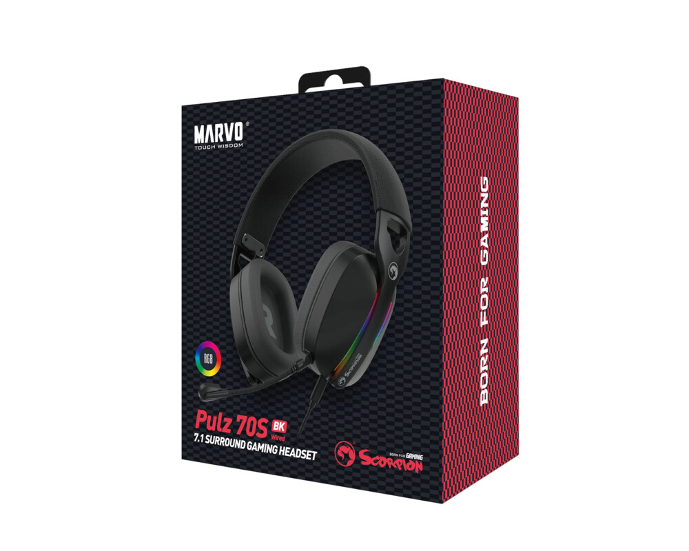 Слушалки Marvo Pulz 70S - 7.1 RGB - MARVO-HG9086-... 5