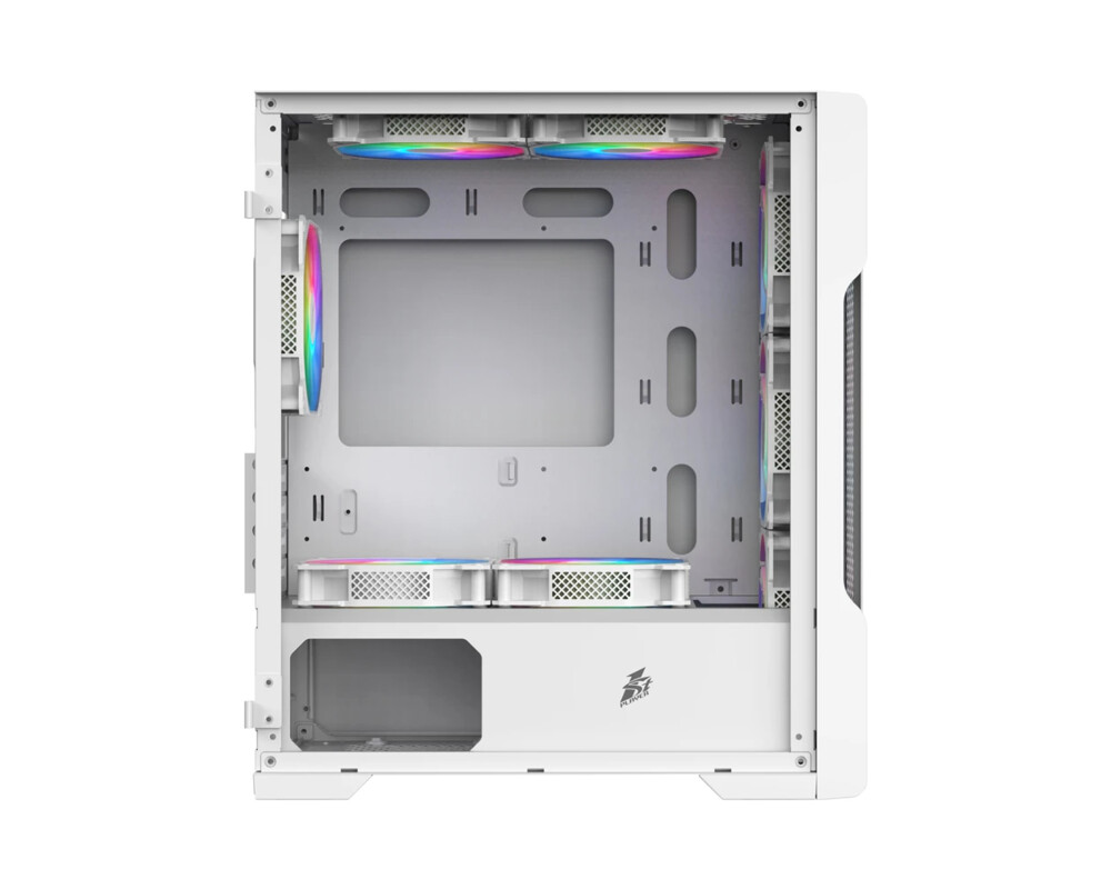 Кутия 1stPlayer mATX - TRILOBITE T3 Mesh White 6