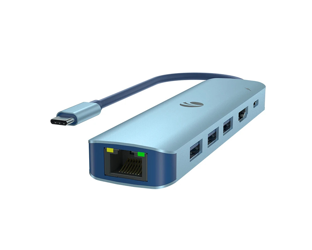Докинг станция VCom Docking Station Type-C 6-in-1 - CUE55 - PD3.0 100W 6
