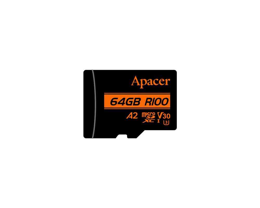 Флаш карта Apacer microSDXC 64GB UHS-I U3 V30 A2 2