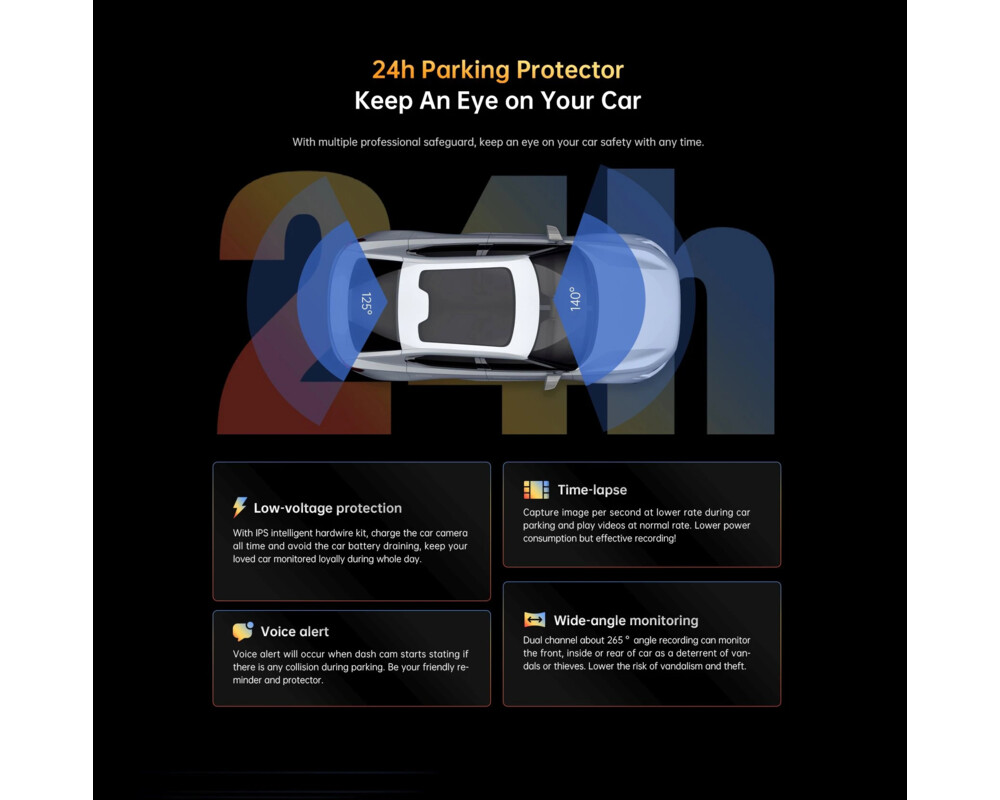 Видеорегистратор DDPAI Dash Cam Set Z40 GPS DUAL 16