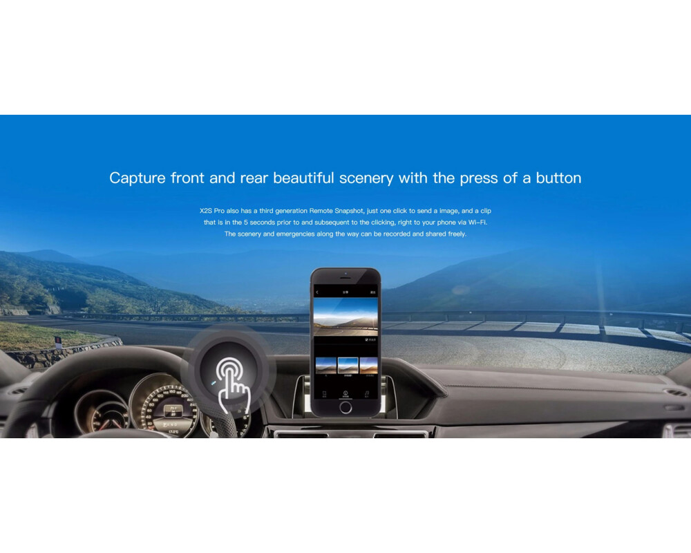 Видеорегистратор DDPAI Dash Cam Set X2S PRO 7