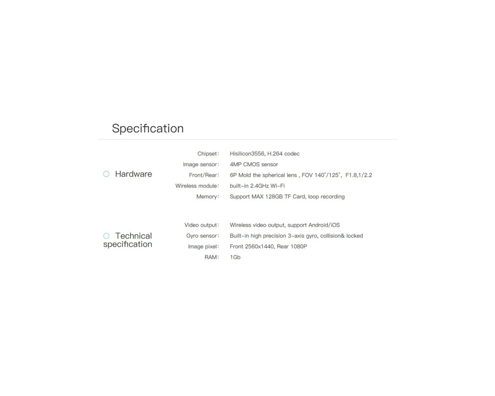 Видеорегистратор DDPAI Dash Cam Set X2S PRO 13