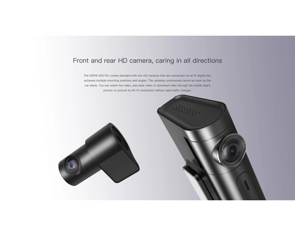 Видеорегистратор DDPAI Dash Cam Set X2S PRO 4