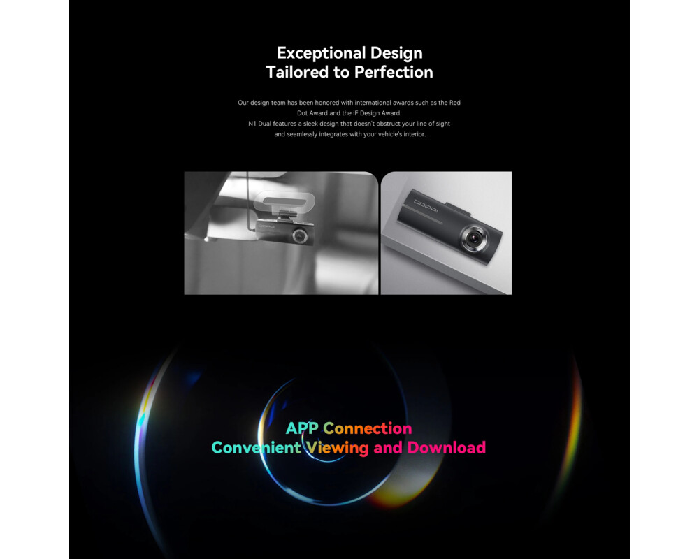 Видеорегистратор DDPAI Dash Cam Set N1 DUAL 12