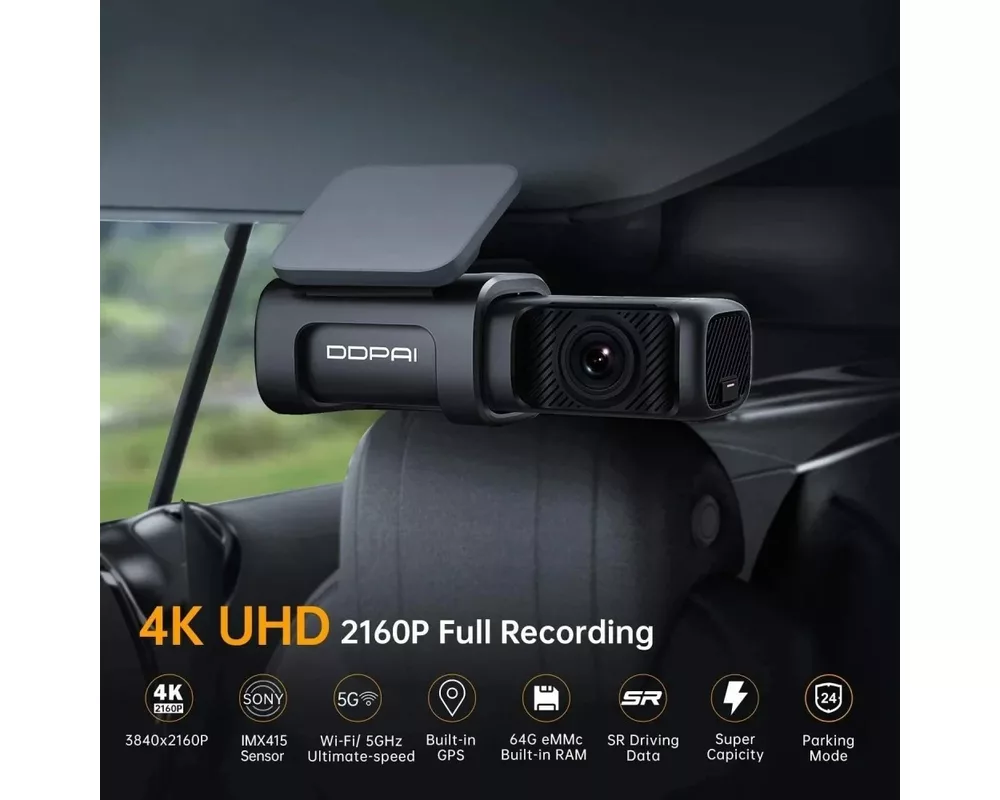 Видеорегистратор DDPAI Dash Cam MINI5 64GB 6