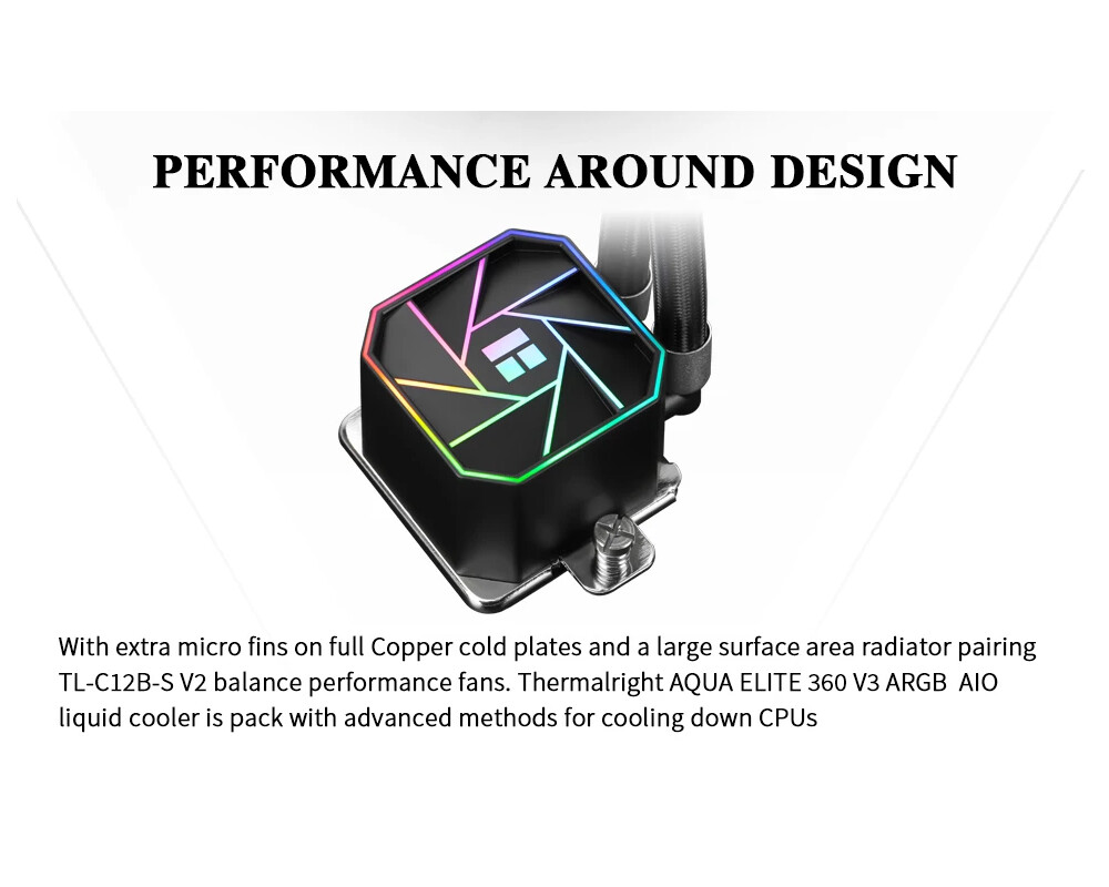 Охладител за процесор Thermalright Aqua Elite 360 Black A-RGB... 10