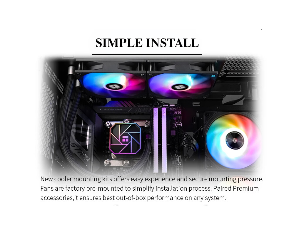 Охладител за процесор Thermalright Aqua Elite 240 Black A-RGB... 12