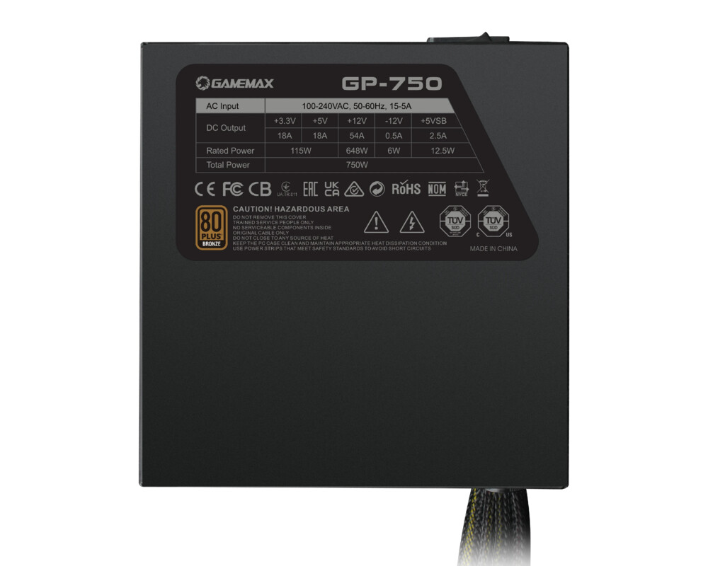 Захранване Gamemax 750W Bronze - GP-750 10