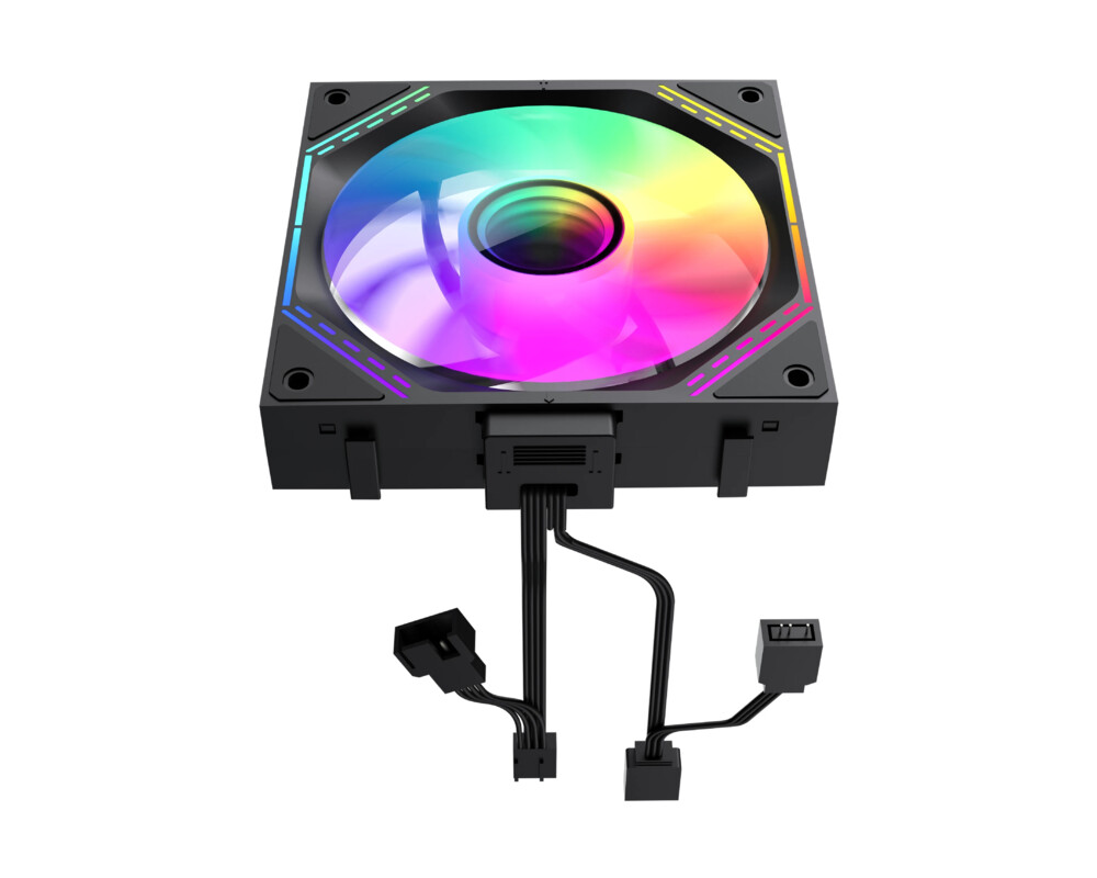 Вентилатор Gamemax Комплект вентилатори Pack 3-in-1 3x120mm - FN12A-S3I Black 9