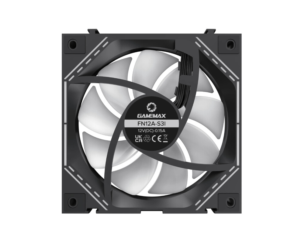 Вентилатор Gamemax Комплект вентилатори Pack 3-in-1 3x120mm - FN12A-S3I Black 13