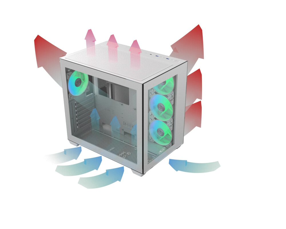 Кутия Raijintek ATX - PAEAN C7 WHITE TG4 6