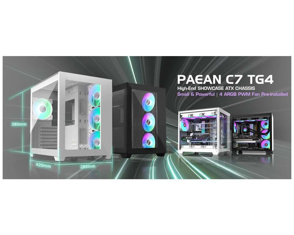 Кутия Raijintek ATX - PAEAN C7 WHITE TG4 10