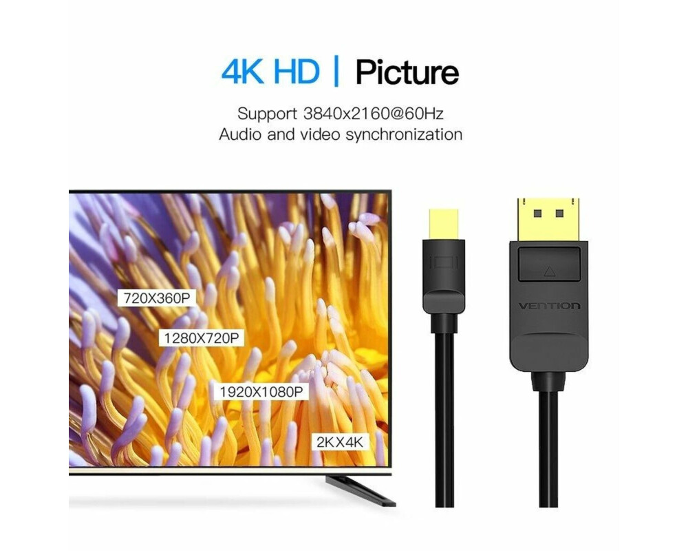 Кабел Vention кабел Mini Display Port M to Dis... 2