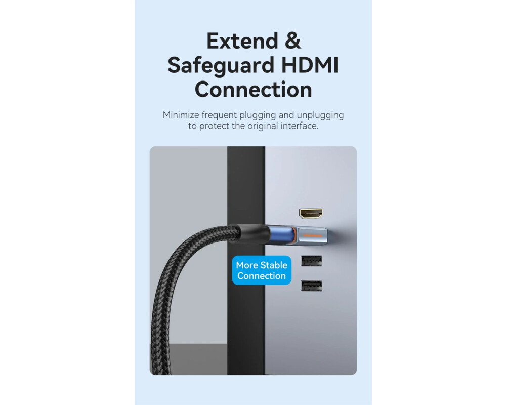 Адаптери Vention Адаптер Adapter HDMI M / HDMI F... 13
