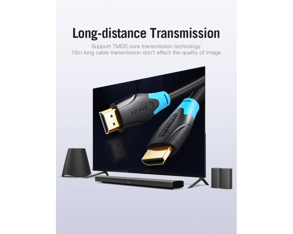 Кабел Vention Кабел HDMI v2.0 M / M 4K/60Hz Go... 6
