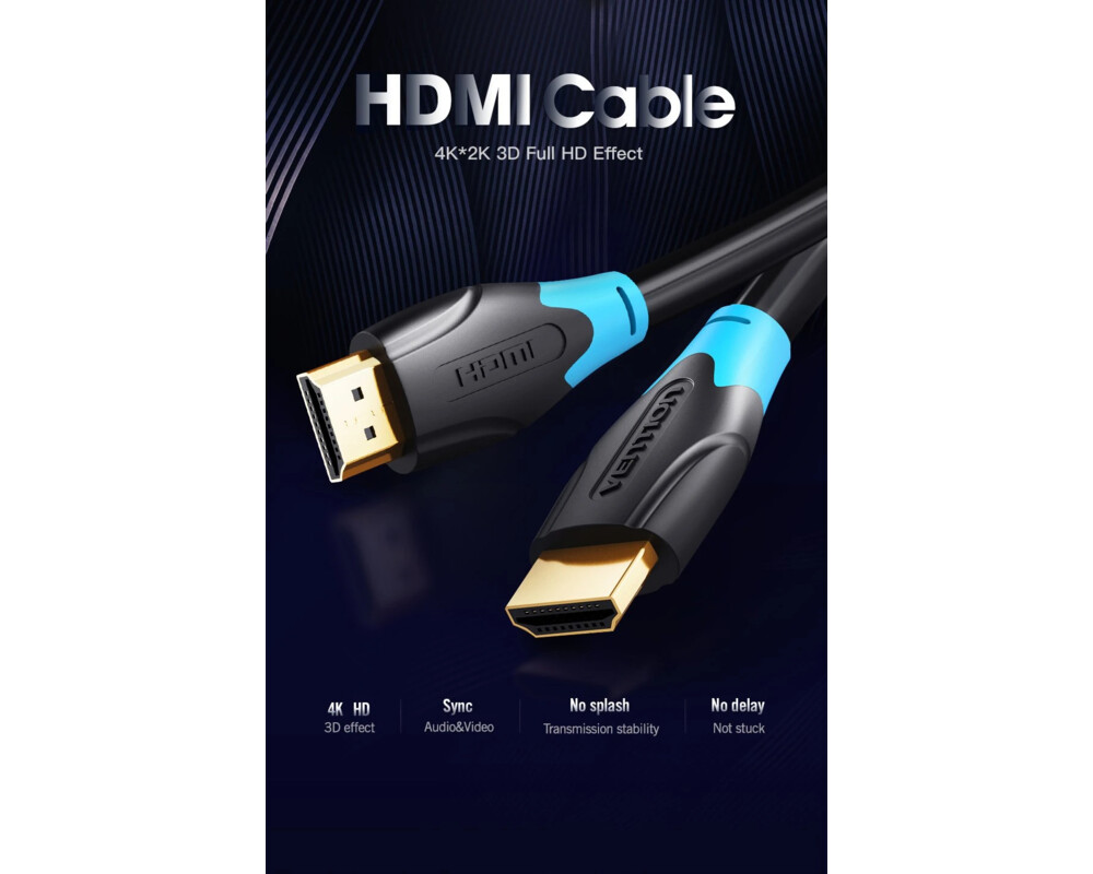 Кабел Vention Кабел HDMI v2.0 M / M 4K/60Hz Go... 2