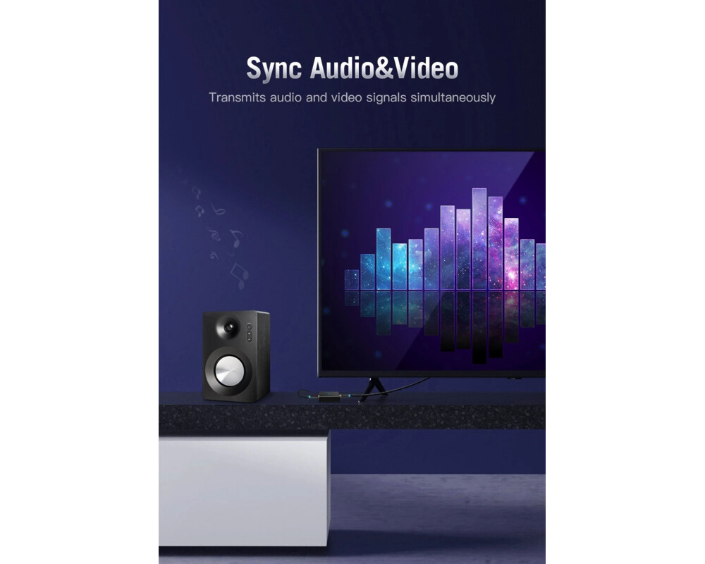 Кабел Vention Кабел HDMI v2.0 M / M 4K/60Hz Go... 4