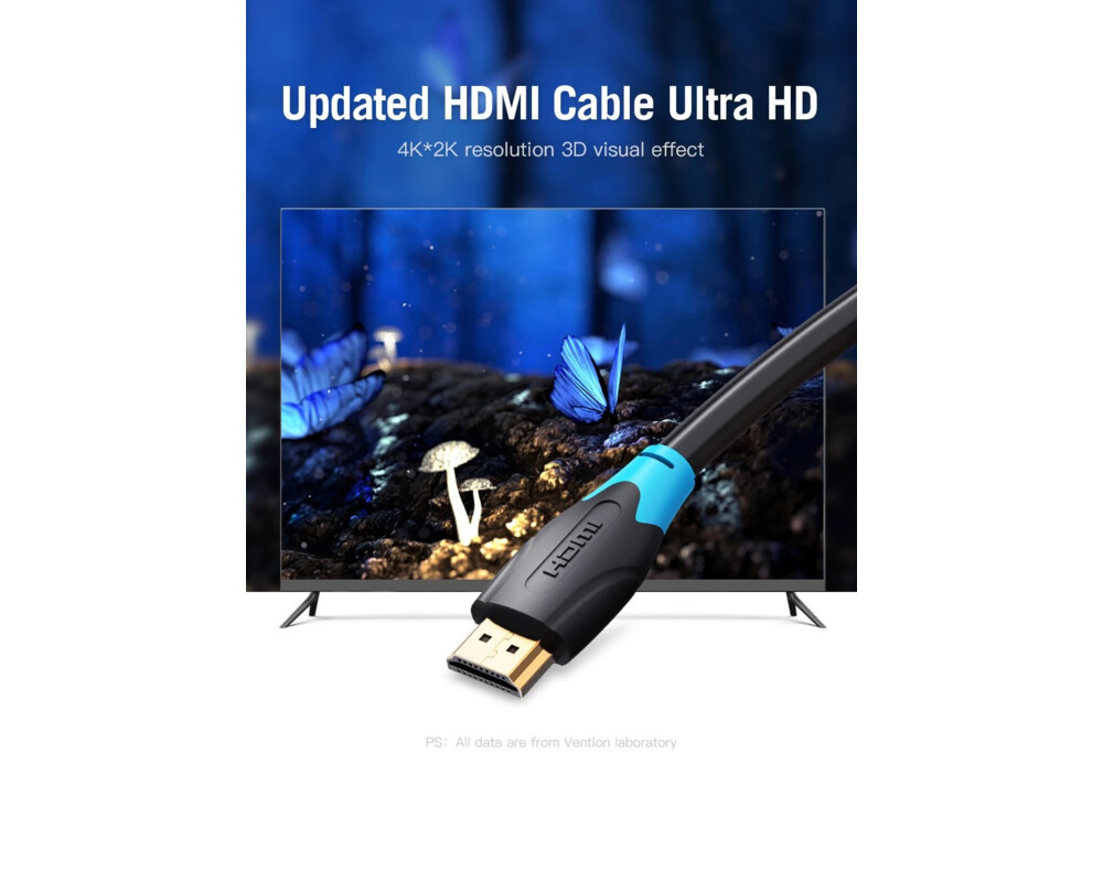 Кабел Vention Кабел HDMI v2.0 M / M 4K/60Hz Go... 3