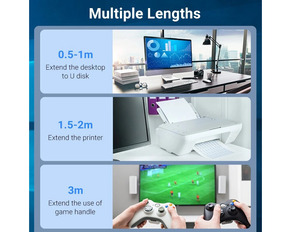 Кабел Vention Кабел USB 3.0  Extension AM / AF... 14