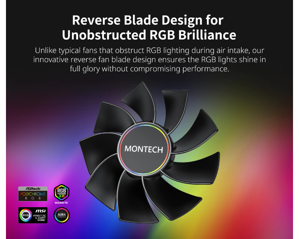 Вентилатор Montech RX140 PWM 6