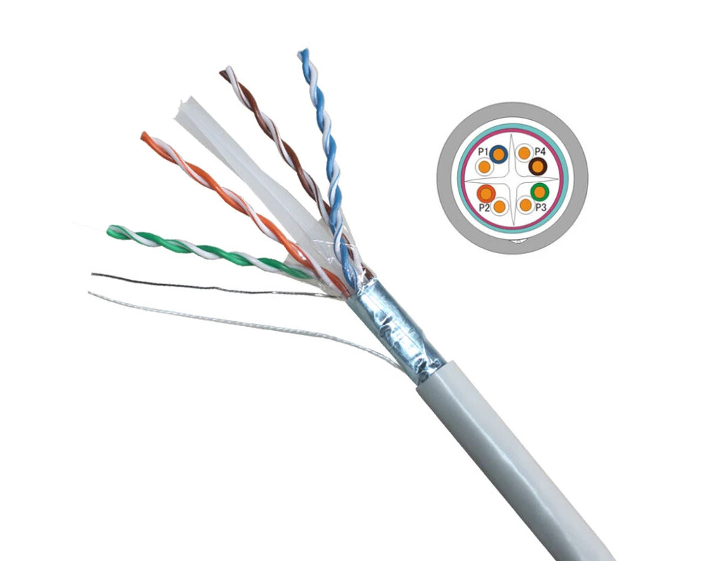 Мрежов кабел VCom Кабел FTP cable 4Pair Cat6 23AWG 30... 2