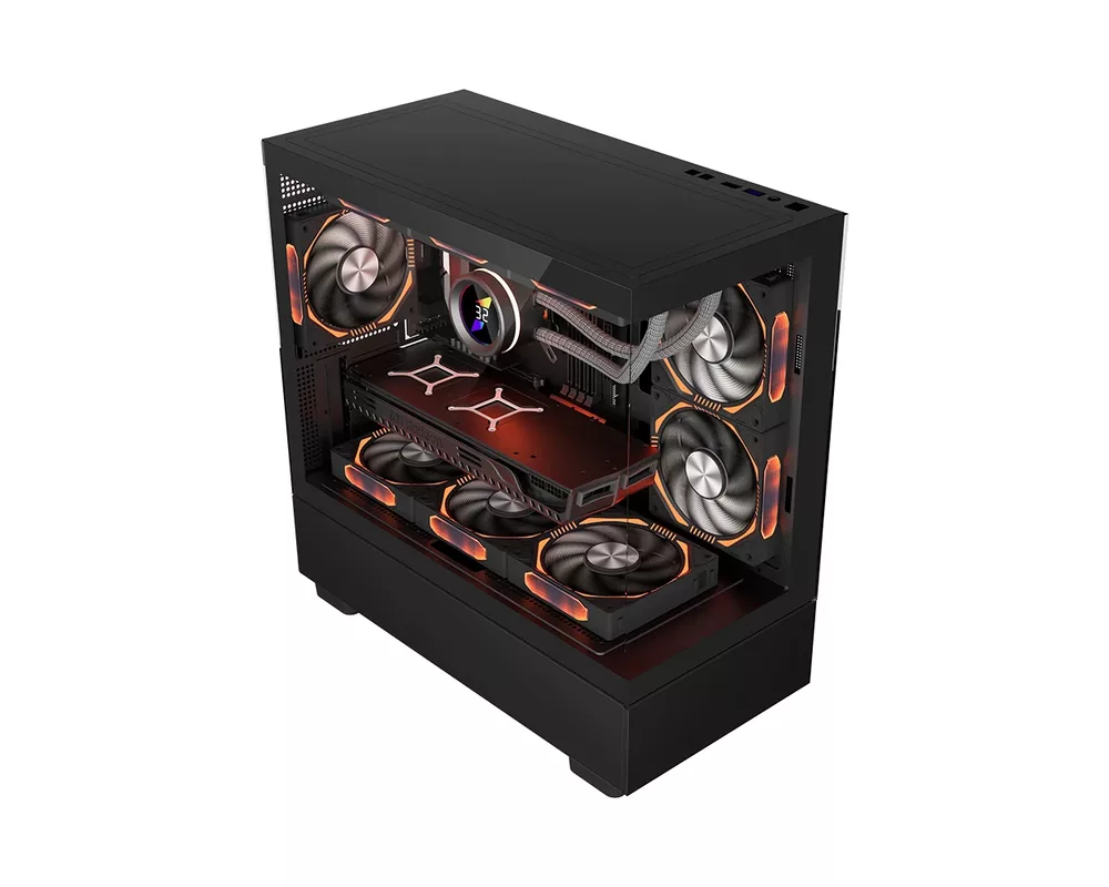 Кутия 1stPlayer mATX - MIKU Mi5 Black 2