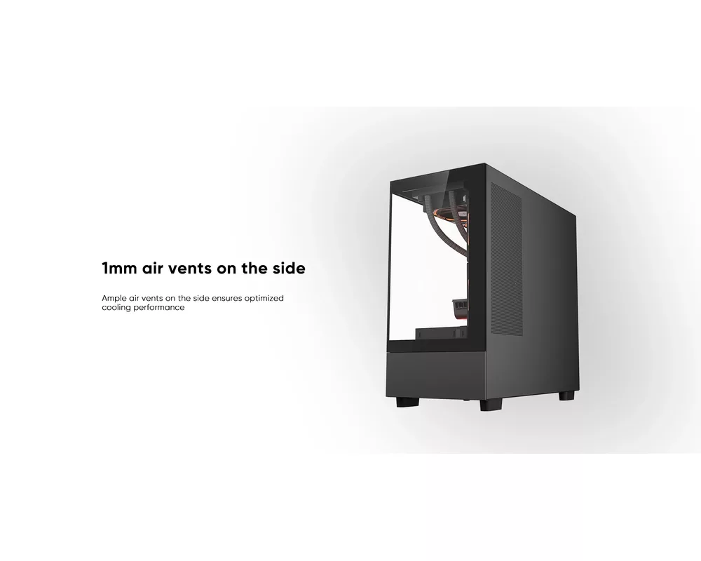 Кутия 1stPlayer mATX - MIKU Mi5 Black 10