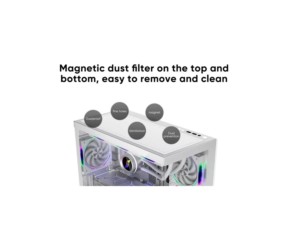 Кутия 1stPlayer mATX - MIKU Mi5 Black 12